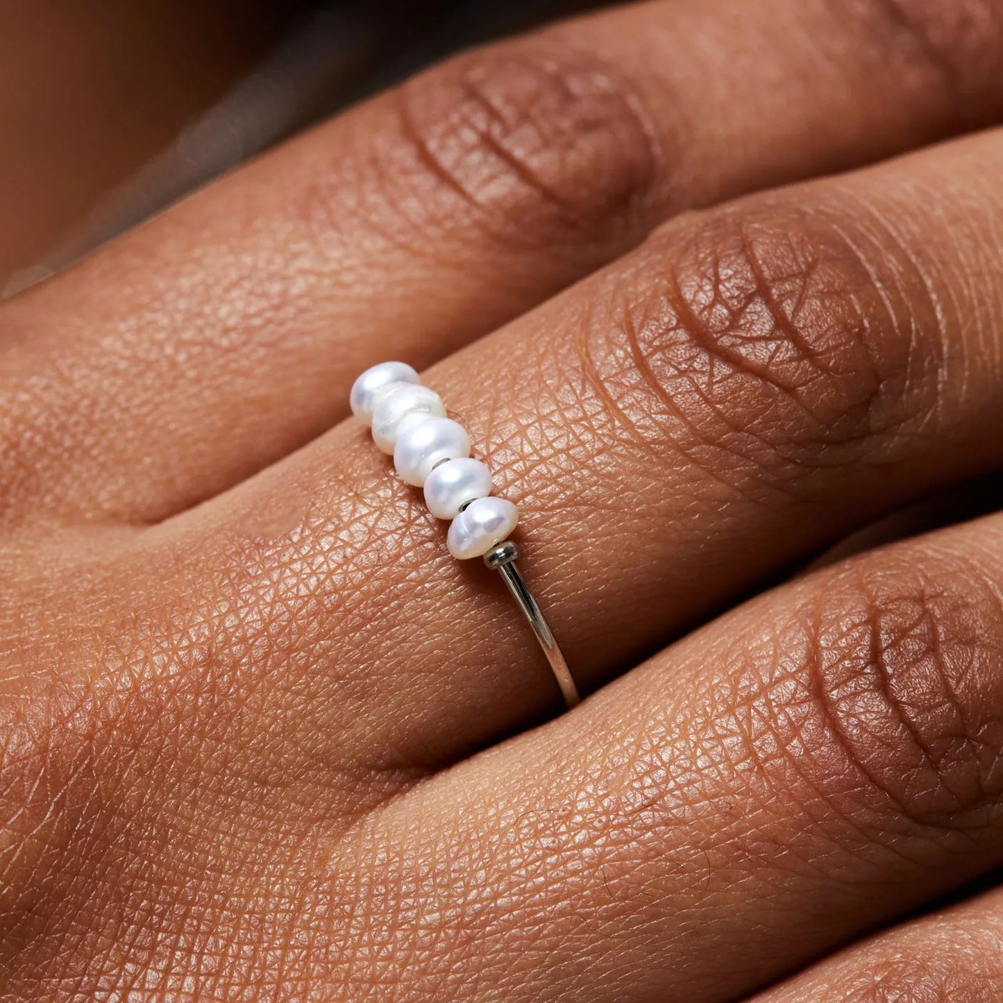 Anillo con Mini Perlas