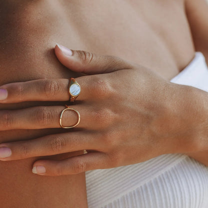 Anillo Oval "Bahía"