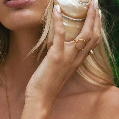 Anillo Oval "Bahía"