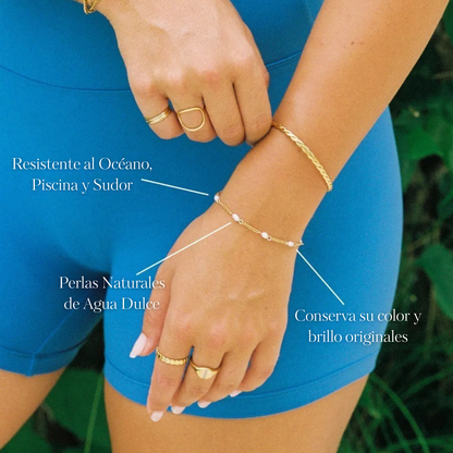 Pulsera de Perlas Naturales